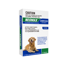 Load image into Gallery viewer, NEOMAX All wormer tablets for dogs over 5kg  (2 tablets)