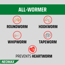 Load image into Gallery viewer, NEOMAX Allwormer Tablets for small dogs &amp; puppies  (2 Tablets)